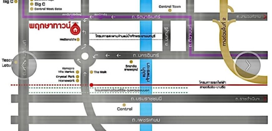 ทาวน์โฮม รีโนเวท หลังมุม มบ.พฤกษาทาวน์ ราชพฤกษ์