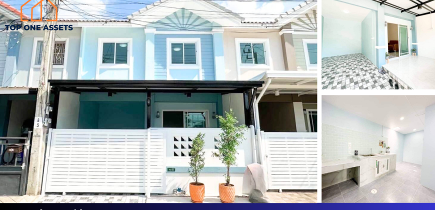 ทาวน์เฮ้าส์ พฤกษา43 หน้าบ้านกว้าง ถนนเมน มี 4 ห้องนอน ใกล้แหล่งชุมชน