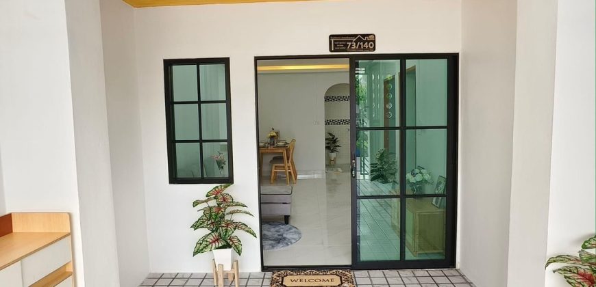 ทาวน์เฮ้าส์ หมู่บ้านตะวันงาม เฟส3 ต่อเติมจัดเต็ม ซอยกันตนา บางใหญ่