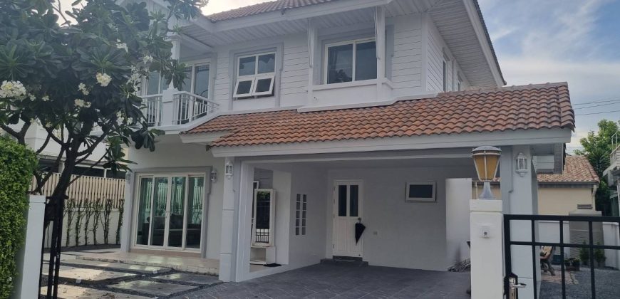 บ้านเดี่ยวรีโนเวทใหม่ หมู่บ้านเพอร์เฟคเพลส ราชพฤกษ์ พื้นที่รอบบ้านเยอะ