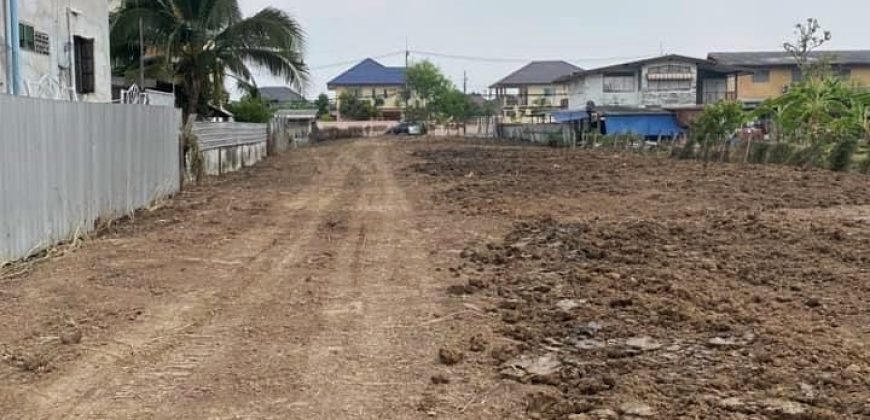 ที่ดินริมน้ำถมแล้ว ซอยวัดดาวเรือง ติดคลองบางหลวงเชียงราก ปทุมธานี