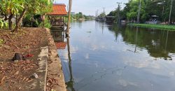 ที่ดินถมแล้ว สวย ติดคลองอ้อมนนท์ น้ำไฟพร้อม บรรยากาศร่มรื่น เงียบสงบ