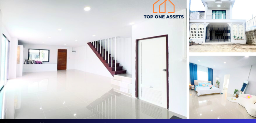 บ้านแฝดห้องริม 36 ตรว. พื้นที่ใช้สอยจัดเต็มเหมือนบ้านเดี่ยว หมู่บ้านศิริวรรณ1 นนทบุรี เพียง 3.49ล้าน