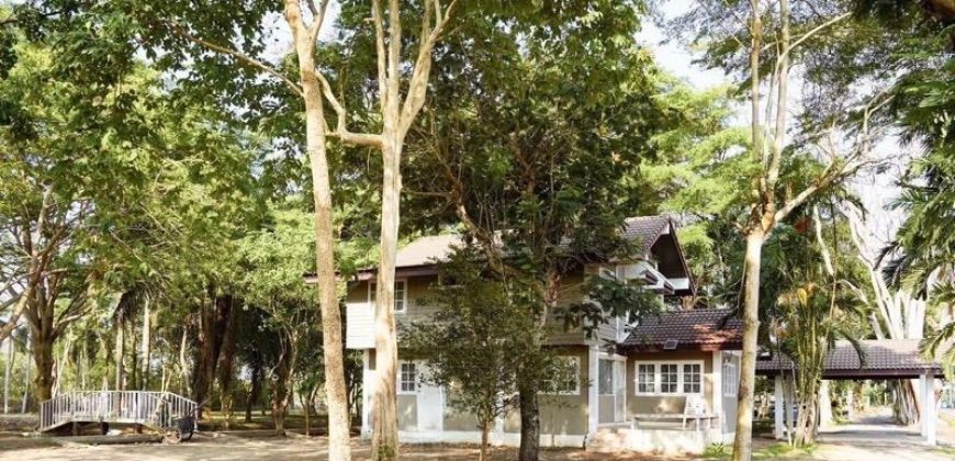บ้านสวนริมคลอง 3 ไร่ ติดถนนใหญ่ บรรยากาศเงียบสงบ ประชาสำราญ หนองจอก เพียง 21 ล้าน