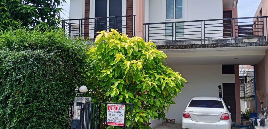 บ้านแฝดหลังมุมหน้าสวน ทิพย์พิมาน กรีนวิลล์ บางใหญ่ ขนาด 39.2 ตรว. ราคาเพียง 3.59 ล้าน พร้อมอยู่!