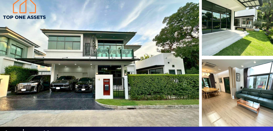 บ้านเดี่ยว เศรษฐสิริ ศรีนครินทร์-พระราม 9 แปลงมุมติดสวน 77 ตร.วา พร้อมอยู่ 16.9 ล้าน