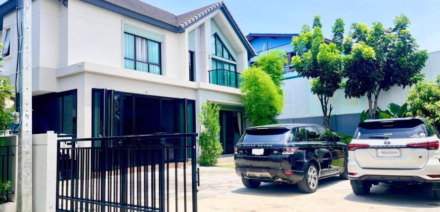บ้านเดี่ยวพื้นที่ใหญ่สุดในโครงการ บางกอก บูเลอวาร์ด พระราม 5 อายุบ้าน 3 ปี ราคาสุดคุ้ม
