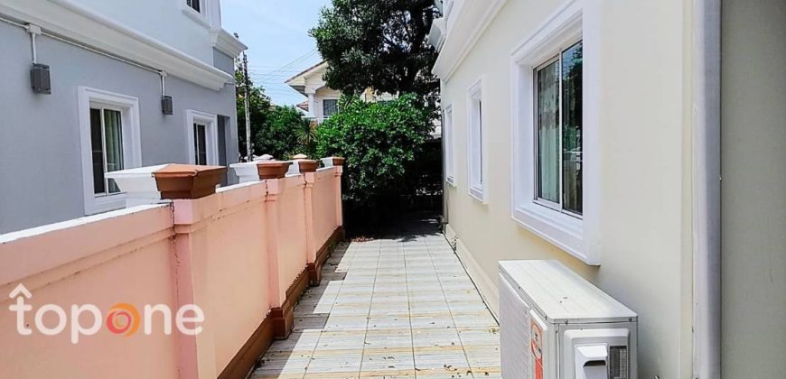 บ้านเดี่ยวรีโนเวทใหม่ สวย พร้อมอยู่ หมู่บ้านภัสสร7 รัตนาธิเบศร์ ทำเลทอง ใกล้ MRT บางพลู