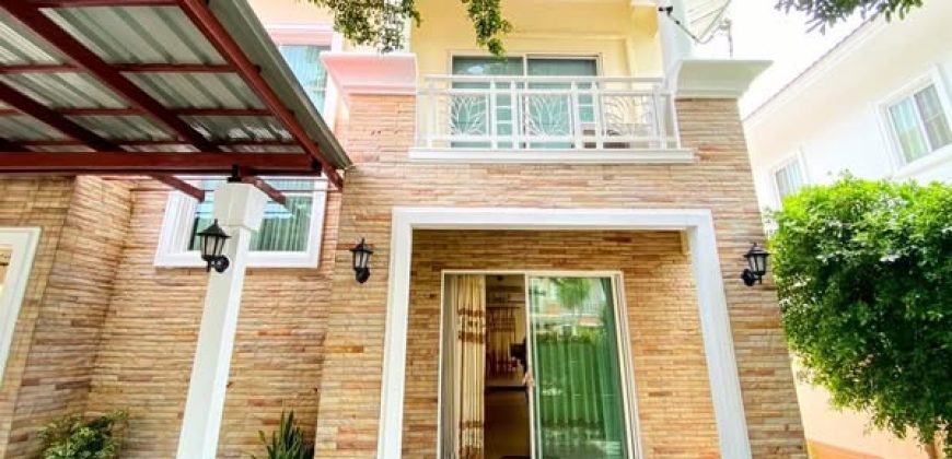 บ้านเดี่ยวรีโนเวทใหม่ สวย พร้อมอยู่ หมู่บ้านภัสสร7 รัตนาธิเบศร์ ทำเลทอง ใกล้ MRT บางพลู