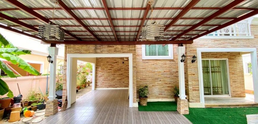บ้านเดี่ยวรีโนเวทใหม่ สวย พร้อมอยู่ หมู่บ้านภัสสร7 รัตนาธิเบศร์ ทำเลทอง ใกล้ MRT บางพลู