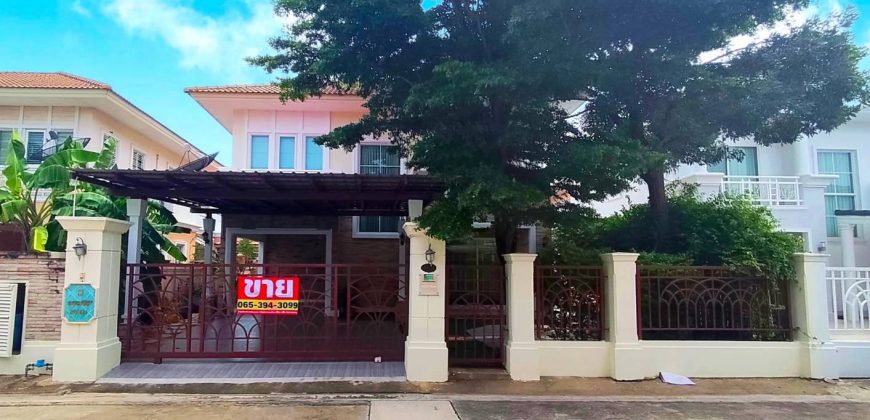 บ้านเดี่ยวรีโนเวทใหม่ สวย พร้อมอยู่ หมู่บ้านภัสสร7 รัตนาธิเบศร์ ทำเลทอง ใกล้ MRT บางพลู