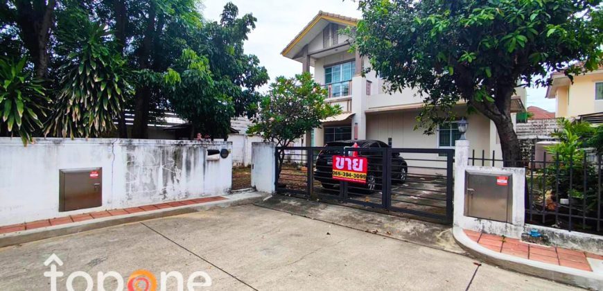 บ้านเดี่ยวหลังมุม สราญสิริ ราชพฤกษ์-แจ้งวัฒนะ 70.6 ตร.ว. 4ห้องนอน ใจกลางเมือง ราคาพิเศษ 9.5 ล้าน