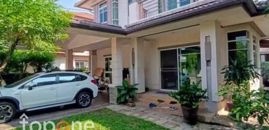 บ้านเดี่ยว สราญสิริ ราชพฤกษ์-แจ้งวัฒนะ ใกล้รร.นานาชาติเด่นหล้า ทางเข้าโครงการติดถนน ราชพฤกษ์