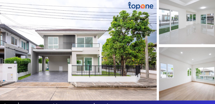 บ้านเดี่ยวหลังมุม ชัยพฤกษ์ ปิ่นเกล้า-กาญจนา รีโนเวทใหม่ ใกล้สวน พื้นที่ 50.4 ตร.วา Vายต่ำกว่าประเมิน