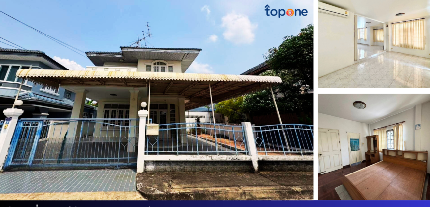 +บ้านเดี่ยว 2 ชั้น 50 ตรว. หมู่บ้านมณีรินทร์ ท่าอิฐ ใกล้ MRT บางรักน้อย-ท่าอิฐ เพียง 4.39 ล้าน