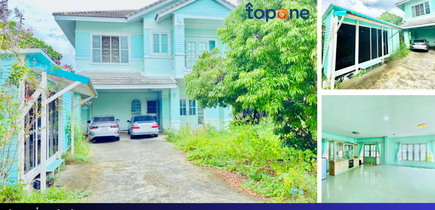 *บ้านเดี่ยวแถมบ้านน็อคดาวน์ ติดวัดปรางค์หลวง ที่ดิน 184 ตรว. เพียง 6.9 ล้าน บรรยากาศดี พื้นที่เยอะ