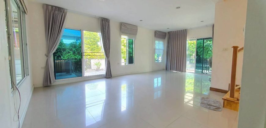 *บ้านเดี่ยวหลังมุม หมู่บ้านภัสสร ไพรด์ พระราม 5 – สิรินธร หน้าบ้านทิศเหนือ พื้นที่เยอะ ราคาพิเศษเพียง 4.9 ล้าน