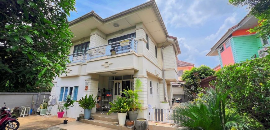 บ้านเดี่ยว 91.3 ตรว. วิลล่ารามอินทรา 4นอน ต่อเติมพร้อมอยู่ ใกล้รถไฟฟ้าสายสีชมพู 6 ล้าน