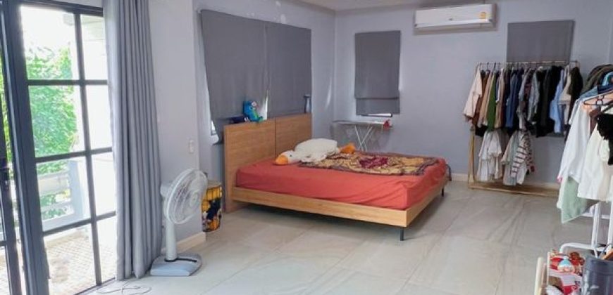 บ้านเดี่ยว 91.3 ตรว. วิลล่ารามอินทรา 4นอน ต่อเติมพร้อมอยู่ ใกล้รถไฟฟ้าสายสีชมพู 6 ล้าน